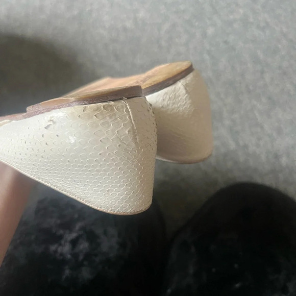 Valentino White Python Flats, size 39.5 - Picture 4 of 9